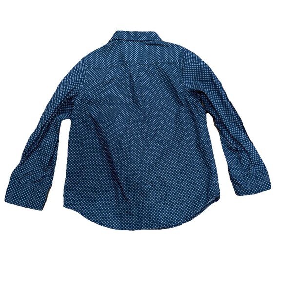 Rebel by Primark Boys' Button-Down Shirt Size 5-6 Yrs Diamond Print Preppy Comfy - Picture 2 of 5